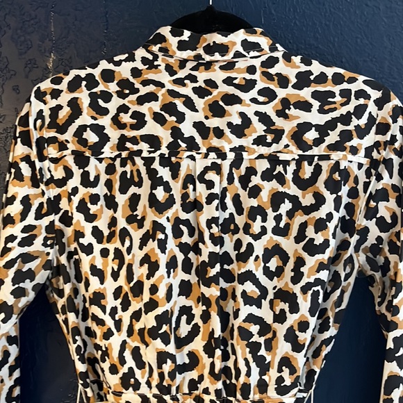 Jcrew leopard print dress. Size 6. - Picture 6 of 8